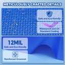 Solar Pool Cover 8 Ft Diameter Round Solar Blanket for Above Ground Inground Pools, Hot Tub SPA Bubble Wrap Pool Protector, 12 Mil Circle Thermal Covers Floating Blanket Mat for Swimming Pools