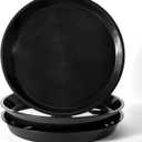 Black Plant Saucer 20 Inches for Indoors/Outdoors Pack of 10 Bonsai Planter Pot Saucer 18 Inches Base Extra Large Plant Trays for Pots.