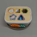 Amazon Basics Wooden Shape Sorter and Rainbow Stacker Classic Baby Toy Set-Sorting Play For Infants Age 12M+, Medium, Multicolor