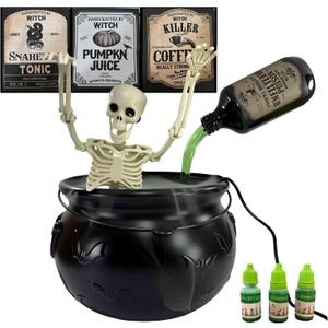 Cauldron Halloween DecorHalloween Decor Indoor Witches CauldronMagic Cauldron Floating Potion Bottle Cauldron