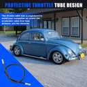 Throttle Cable Tube for Beetle & Ghia 68-71, Compatible with Volkswagen Air Cooled Accelerator Cable Protective Sleeve (OEM 113721551)