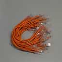 Cat6a Patch Cables 1ft (24 Pack) Slim, Cat6 Ethernet Patch Cable Pure Copper, Flexible Cat 6 Patch Cable 550MHZ 10G, Space-Saving Cat 6A Network Cables for Patch Panel, Orange