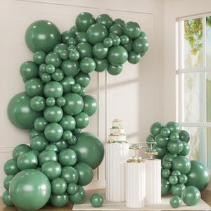 Pea Green Balloon Arch Kit, Thickened 100Pcs Balloons Different Sizes 18/12/5 Inch for Birthday Party Graduation Bachelorette Anniversary Wedding Gender Reveal Baby Shower Decorations Supplies