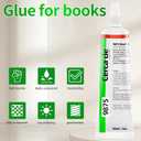 Book Glue, Adhesive Clear Color, Soft, Strong, Waterproof, Glue for Book Repair and Bonding, Suitable for envelopes, Postcards, Paper Crafts, Greeting Cards, Invitations, 2oz
