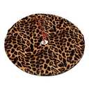 ACOZUHSE 36 Inch Christmas Tree Skirts, Festive Xmas Decorations for Indoor Outdoor Use, Leopard Print Christmas Tree Mat for Festival Celebrations