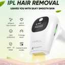 XSOUL At-Home IPL Hair Removal for Women and Men Permanent Hair Removal 999,999 Flashes Painless Hair Remover on Armpits Back Legs Arms Face Bikini Line, Corded
