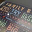 Family Rules Canvas Wall Art Family Inspirational Quotes Wall Decor Picture Colorful Uplifting Man Cave Poster Print Painting for Home Office Bedroom Living Room Home Decorate Prepare To Hang