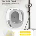 Baby Bath Seat for Babies 6 Months & Up, Bath Seats for Babies Sitting Up, 3 Baby Bath Toys, Open Design, Non-Slip, Compact Toddler Bath Seat. (Grey)