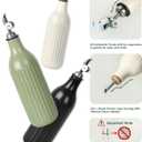 FUN ELEMENTS Olive Oil Dispenser Bottle, 19 oz Oil Dispenser for Kitchen and Vinegar Dispenser Bottle, Suitable for Vinegar, Coffee Syrups & Other Liquids, Off White