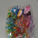Yungyan 16 Sets Under the Sea Ocean Party Favors Goodie Cups with Lids and Straws for Birthday Decorations Reusable 16oz Plastic Candy Cups Plastic Straws for Birthday Party(Ocean Animals)