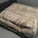 Living Room Rugs 8x10: Washable Moroccan Geometric Boho Rug Farmhouse Non Slip Stain Resistant Large Rug Low Pile Soft Carpet for Bedroom Dining Room Kids Room (Light Brown,8'x10')