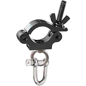 40-52mm Heavy Duty Truss ClampWider Aluminum Alloy Lights Hooks for LED Video Wall Displaywith Eye Bolt and U-hook Stage ClampsBlack (1)