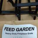 Fireplace Grate,Fireplace Log Holder,24 inch Heavy Duty Solid Cast Iron FIrewood Log Burning Rack for Inside The Fireplace Accessories Outood Fire Pit Kindling Fireplace Tools