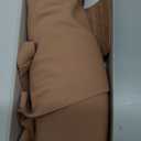 OEAK Womens Deep V Bras Wireless Comfortable Bra Supportive No Underwire Bras Tshirt Push Up Bralettes Plunge Seamless Bra (XX-Large, Latte)