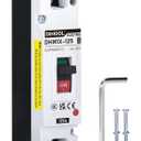 DIHOOL 125 Amp Heavy Duty Battery Disconnect Switch, DC Circuit Breaker for Car Audio RV Marine Boat Truck Trolling Motors