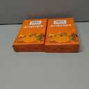 2 x Artscope Fall Pillow Covers 18x18 Inch Set of 4, Hello Fall Hello Pumpkin Buffalo Plaid Maple Leaves Harvest Outdoor Decorative Farmhouse Pillow Cases for Home Sofa Couch-Orange B