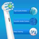 Replacement Toothbrush Heads Compatible with Oral B Pro 1000,Professional Clean,Gentle on Gums,Brush Head Refills Compatible with Oral B Braun Genius/Smart/Vitality Series,8 Pack