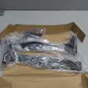 12 Pack - 12 inch Black Hidden L Shelf Bracket (1/5 Inch Thicked) Iron Floating Shelf Brackets Rustic Industrial Metal Brackets for Shelf Support