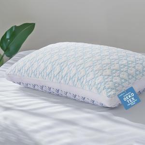 Shredded Memory Foam Cooling Soft Bamboo Viscose Pillow King Size, Adjustable Hypoallergenic Hotel Quality Bed Pillow for Side, Back and Stomach Sleeper, Oeko-TEX Certified