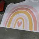 7x5ft Boho Rainbow Pink Birthday Backdrop Bohemian Baby Girl Photography Background Happy 1st Birthday Party Banner Decoration Supplies Sweetheart Cake Smash Table Photo Studio Booth Props