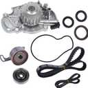 Autoround Timing Belt Kit with Water Pump [2.2L 2.3L L4] Fit for Honda Accord 1994-2002, Odyssey 1998, Acura CL 1997-1999, Isuzu Oasis 1998-1999, SOHC 16V Engine