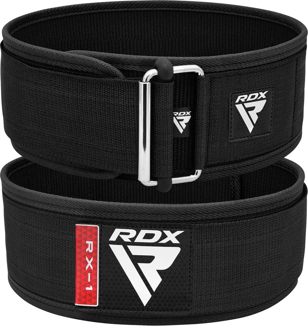 RDX Weight Lifting Belt - AUTO LOCK 4 Premium Adjustable Gym Belt for Olympic Cross Training - Support for Men Women Functional Fitness Workout - WOD Powerlifting Bodybuilding Weightlifting Deadlift (XL, Black)