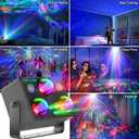 Party Lights,Disco DJ Strobe Light Rave Stage Projector Effect Dance Club Light Sound Activated with Remote Control for Parties Home Show KTV Pub Dance Christmas