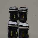 QUMY Dog Shoes for Large Dogs, Medium Dog Boots & Paw Protectors for Winter Snowy Day, Summer Hot Pavement, Water-Resistant in Rainy Weather, Outdoor Walking, Indoor Hardfloors Skid-Resistant Sole (Size 1: 1.8''x2.3''(W*L) (Pack of 4))