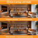 E12 Chandelier Light Bulbs, Dimmable 60 Watt Equivalent 2700K Soft Warm White Candelabra Light Bulbs for Bedroom, 500LM 5.5W Efficient Lightbulb, 6-Pack