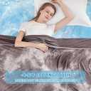 inhand Cooling Blanket Full Size (80"x90"), Cooling Blankets for Hot Sleepers, Absorbs Heat to Keep Adults Cool for Summer Nights Sweats, Thin Cold Lightweight Blanket for Couch Bed, All Season Use