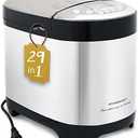 KITCHENARM 29-in-1 SMART Bread Machine with Gluten Free Setting 2LB 1.5LB 1LB Bread Maker Machine with Homemade Cycle - Stainless Steel Breadmaker with Recipes Whole Wheat Bread Making Machine