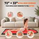 Full Body Red Light Therapy Mat,72" x 33",1436 3-in-1 LEDs