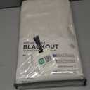 100% Blackout Shield Linen Blackout Curtains for Bedroom 90 Inches Long, Back Tab/Rod Pocket Living Room Drapes, Thermal Insulated Blackout Curtains 2 Panels Set, 50" W x 90" L,Cream