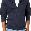 Amazon Essentials Men's Full-Zip Fleece Hoodie Sweatshirt, Navy, XX-Large Big