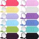 Jetec 240 Pieces Compact Mirrors Bulk Gifts Mini Vintage Pocket Mirrors for Purse Small Portable Folding Round Makeup Stuffs for Travel Daily Use Party Favors Women (12 Colors)