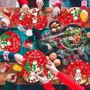 Christmas Paper Plates And Napkins, 144 Pcs Red Christmas Plates Set Snowman Xmas Tree Disposable Tableware for Winter Theme christmas Holiday Supplies, Serves 24