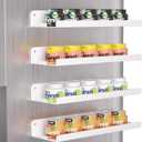 4 Pack Flavor Pods Holder Compatible with Ninja ThirstiMagnetic Spice Rack Organizer for Refrigerator and OvenKitchen Organizers and Storage (White)