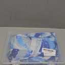 6070s Disco Outfit for Women Print Dress Psychedelic Hippie Costume Set for Halloween Party Cosplay (Medium, Blue Silver Wave)