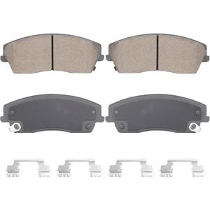 Front Semi-Metallic Brake Pads Set for Chrysler 300 Only RWD 2005-2021, Dodge Challenger RWD 2009-2021, Charger 2006-2021 RWD, Magnum 2005-2008 RWD, 4PCS