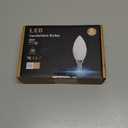 hansang Candelabra LED Bulbs,60 Watt Equivalent,600LM Warm White 2700K,Type B Light Bulb,E12 Small Base,Decorative Chandelier Bulb,Ceiling Fan Bulbs,Non-Dimmable,Pack of 6