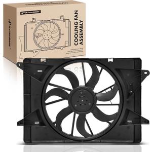 A-Premium Engine Radiator Cooling Fan Assembly with Brushless Motor Compatible with Select Chrysler Models - Pacifica 2017-2025, Voyager 2020-2025, Grand Caravan 2021-2024
