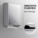 Paper Towel Dispenser Wall Mount - Multifold Trifold Paper Towel Dispensers, Large Capacity Stainless Steel Tissue Holder, Suitable for Bathrooms and Public Places
