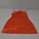 Women's Satin Sleeveless Spaghetti Strap Mini Dress Sexy Slip Cowl Neck Silky Cocktail Party Dresses Size L