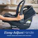 Chicco KeyFit Max ClearTex Infant Car Seat and Base, Rear-Facing Seat for Infants 4-30 lbs., Infant Head and Body Support, Compatible with Chicco Strollers, Baby Travel Gear, Legend/Black
