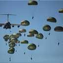 82ND Us Army Airborne Background Poster Metal Tin Sign Wall Art Plaque Decor for Home Bar Pub Cafe Club Living Room Bedroom 8x12 Inch