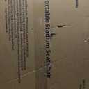 Sportneer Bleacher Chairs with Back and Cushion: 24'' Extra Wide 2.5'' Thick Comfy Cushion Stadium Seats with Armrest, 6 Adjustable Angle Bleacher Seat for Sport Events Concerts Parks Camping Fishing (Black, 2 Pack)