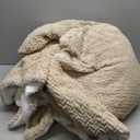 Bedsure Sherpa Fleece Throw Blanket for Couch - Herringbone Pattern Room Decor, Thick and Warm Blanket for Winter, GentleSoft Fuzzy Cozy Gifts for Women, Tan Brown, 50x60 Inches