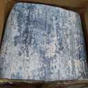 Washable Rug 8x10 Area Rugs for Living Room: Large Neutral Soft Rug Abstract Non Slip Low Pile Modern Carpet for Bedroom Kitchen Nursery Office Dining Room Indoor (Darkblue, 8'x10')