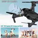 Drones with Camera for Adults 1080P, Mini Drone with Camera Foldable Drones for Adults, Altitude Hold, One Key Take Off/Land, 3D Flip, 3 Speed Mode, 15 years old up (Black-01cy)