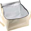 LIFKOME Portable Food Insulation Bag Lunch Storage Pouch Thermal Bag for Take Out Picnics Keeps Food Hot Cold Versatile Cloth Pouch Off